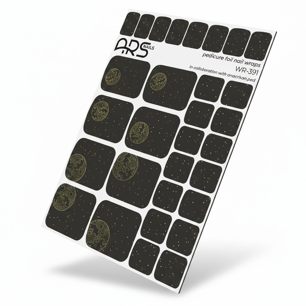 WR-391 - Pedicure Moon. Gold Foil