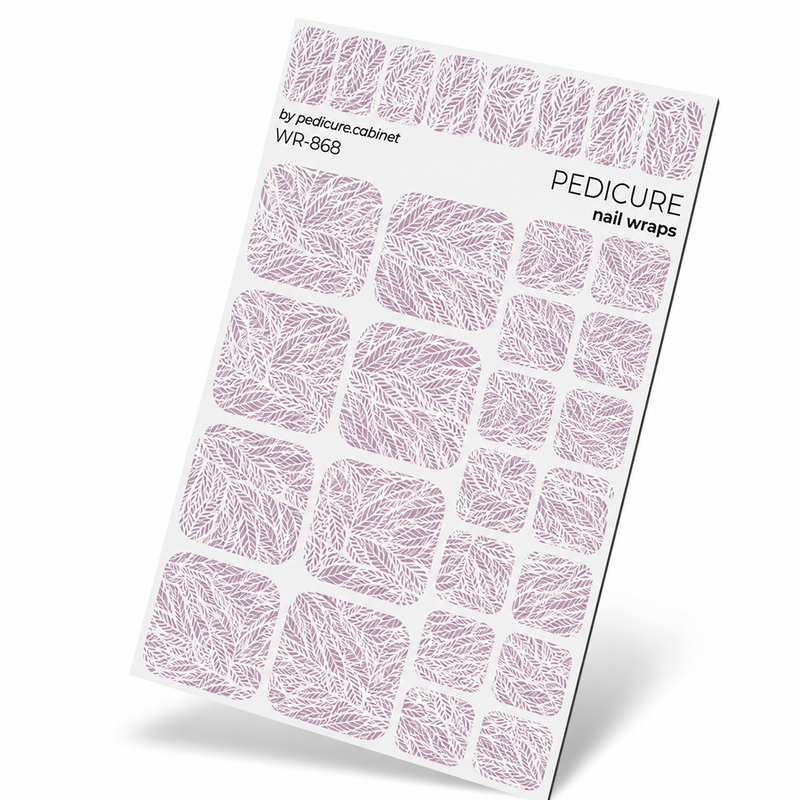 WR-868 - Pedicure Leaves white