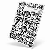 WR-394 - Pedicure Black divorces. Silver Foil