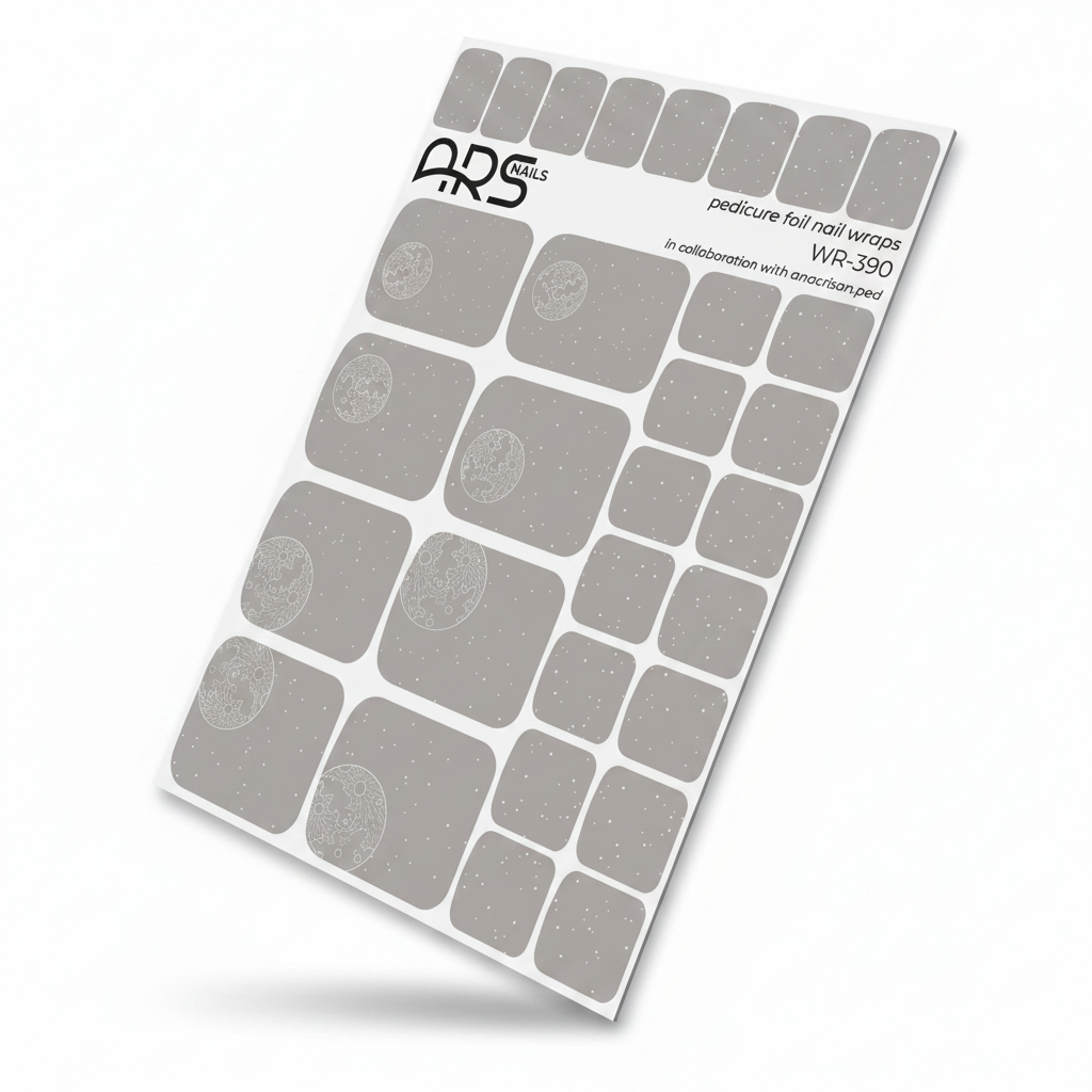 WR-390 - Pedicure Moon. Silver Foil