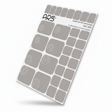 WR-390 - Pedicure Moon. Silver Foil