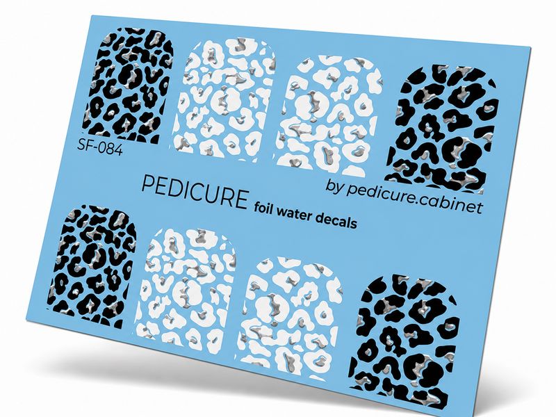 SF-084 - Pedicure Leo Large Foil Silver