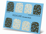 SF-140 - Pedicure Leaves Big Foil Gold