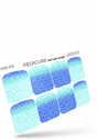 WB-515 - Pedicure Waves. Colored Foil. Large