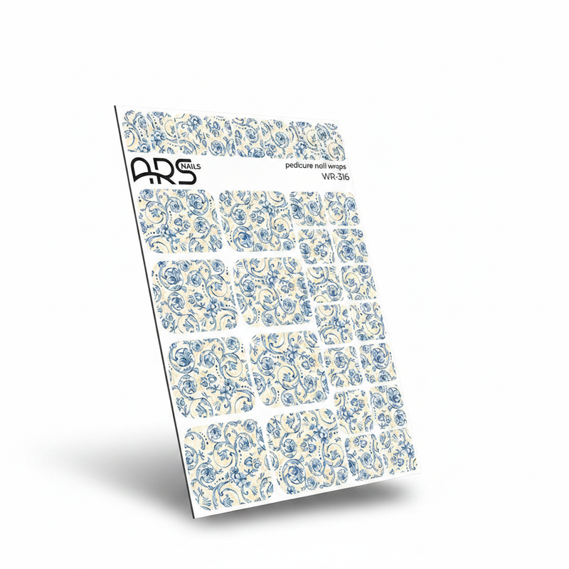 WR-316 - Pedicure Floral pattern
