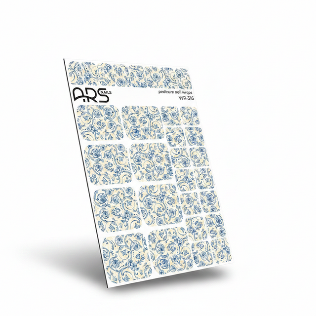 WR-316 - Pedicure Floral pattern