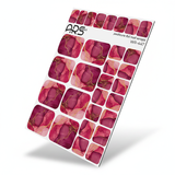 WR-447 - Pedicure Divorces. Red. Gold Foil