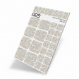 WR-457 - Pedicure Brown twigs. Silver Foil