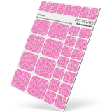 WR-496 - Pedicure Disco Ball. Pink. Colored Foil