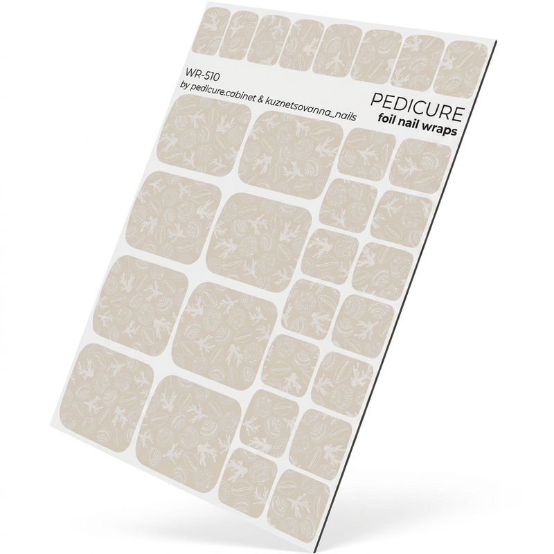 WR-510 - Pedicure Shells Beige Colored Foil