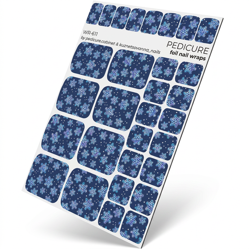 WR-611 - Pedicure Snowflakes Colored Foil