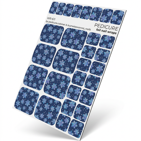 WR-611 - Pedicure Snowflakes Colored Foil
