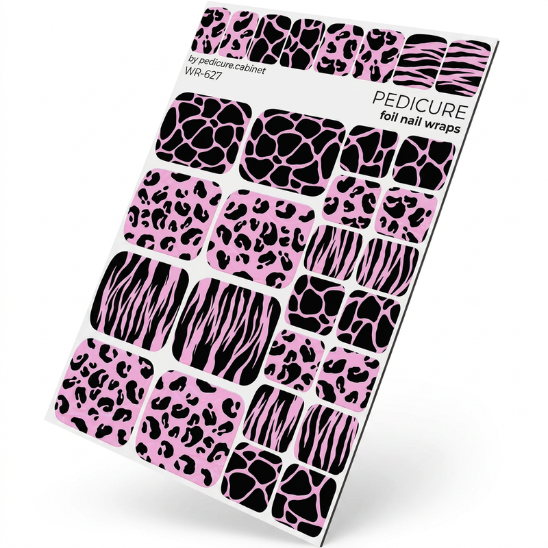 WR-627 - Pedicure Mix Animal. Colored Foil (Pink)