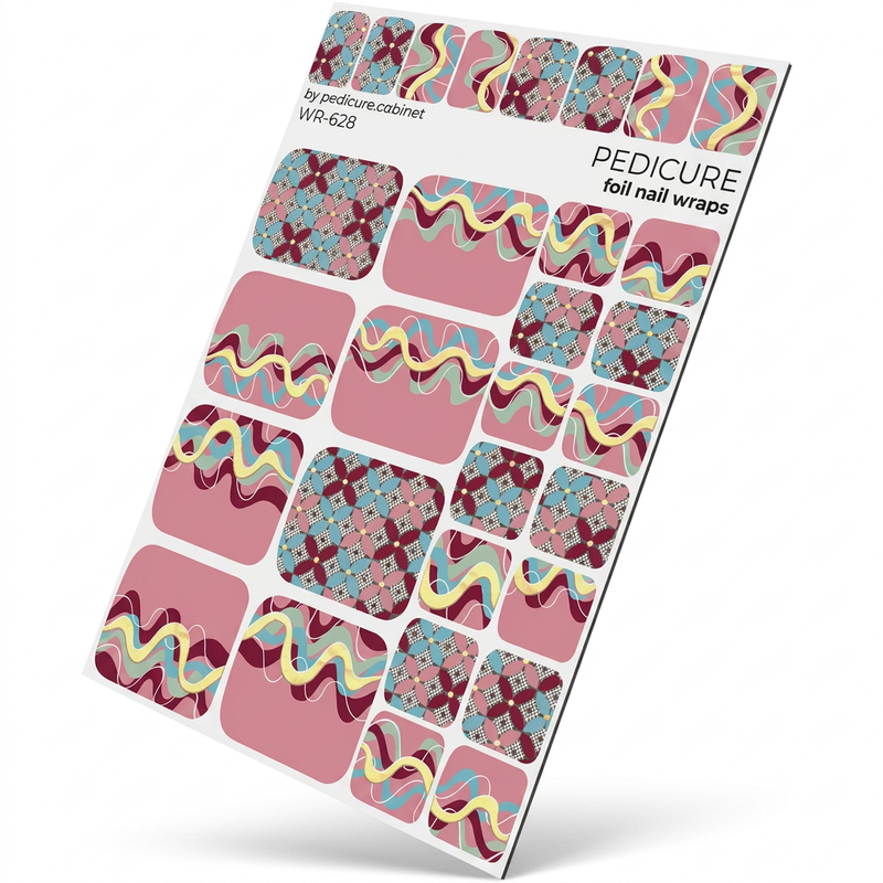WR-628 - Pedicure Waves. Colored Foil (Bronze)