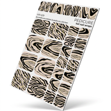 WR-639 - Pedicure Zebra. Gold Foil