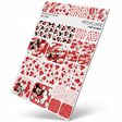 WR-666 - Pedicure Wrap MM. Red