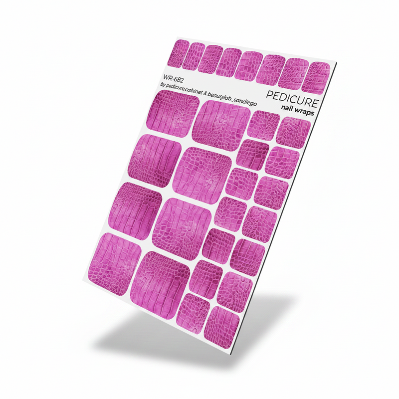 WR-682 - Pedicure Crocodile. Pink