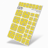WR-772 - Pedicure Chamomile with outline. Gold Foil