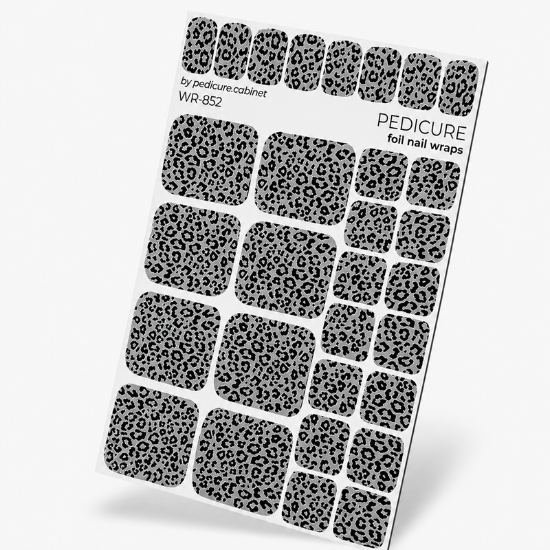 WR-852 - Pedicure Leo gray. Silver Foil