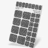 WR-852 - Pedicure Leo gray. Silver Foil