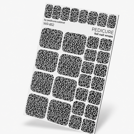 WR-852 - Pedicure Leo gray. Silver Foil