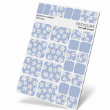 WR-874 - Pedicure Chamomile. Blue. Gold Foil