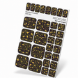 WR-902 - Pedicure Khaki stains. Gold Foil