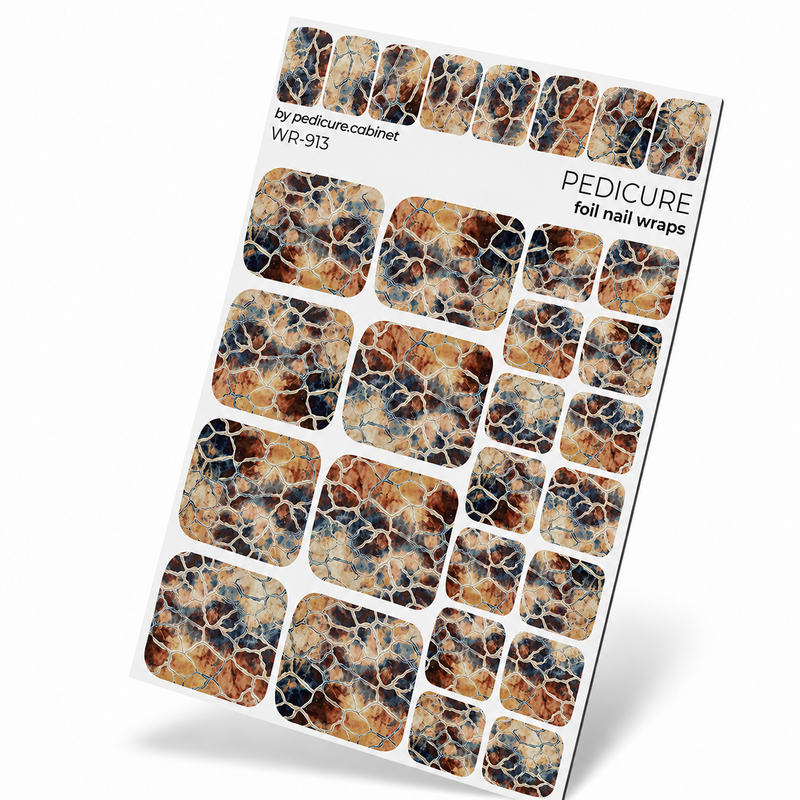 WR-913 - Pedicure Desert. Silver Foil