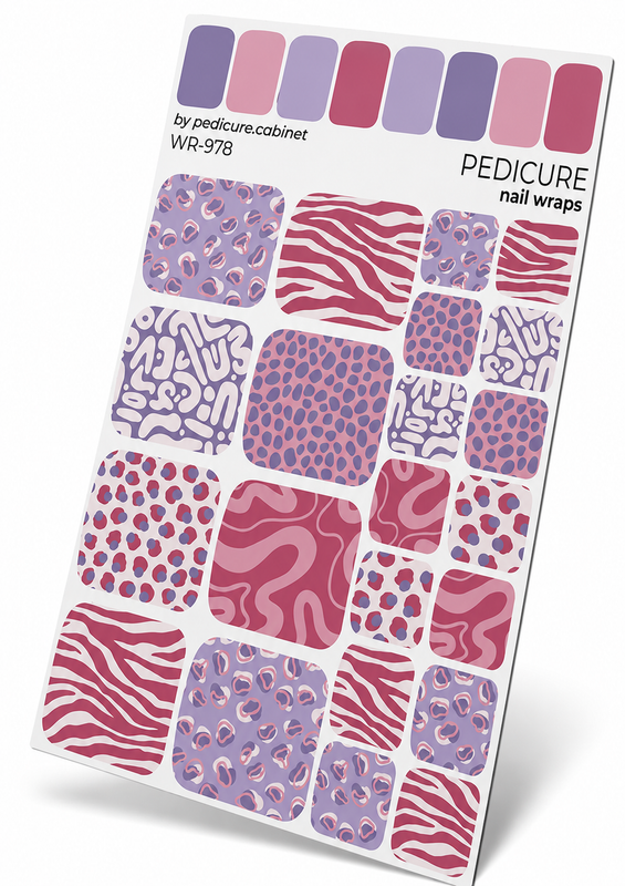 WR-978 - Pedicure Mix. Berry purple