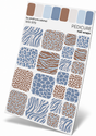WR-979 - Pedicure Mix animal. Blue brown
