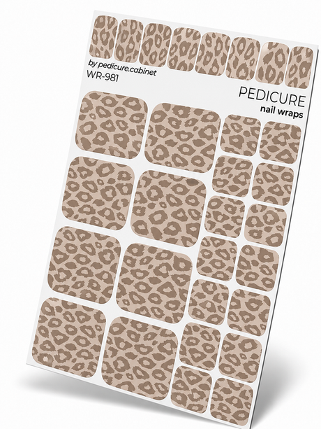 WR-981 - Pedicure Leo monochrome. Brown
