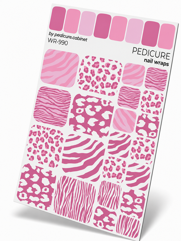 WR-990 - Pedicure Mix animal. Pink