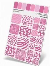 WR-990 - Pedicure Mix animal. Pink